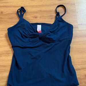 Women's Black Twist-Front Camisole Tank Top